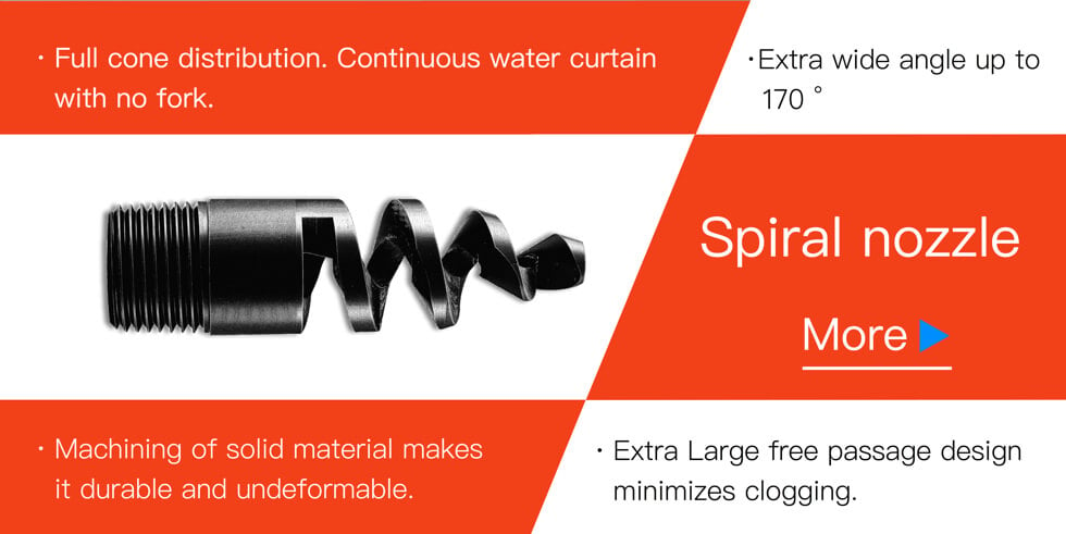 Features of LORRIC spiral nozzle